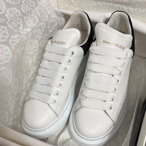 Alexander McQueen White and Black Sneakers